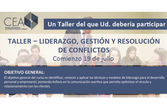 Taller – Liderazgo, Gestión y Resolución de conflictos – CEA.