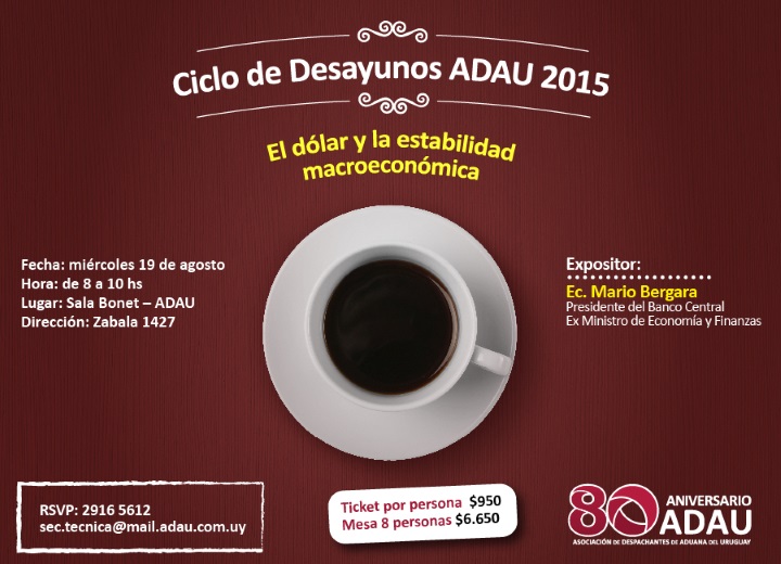 Ciclo Desayunos de ADAU 2015.